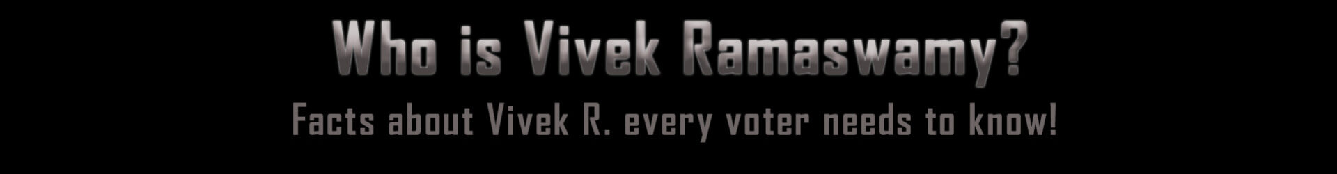 Vivek R. Exposed